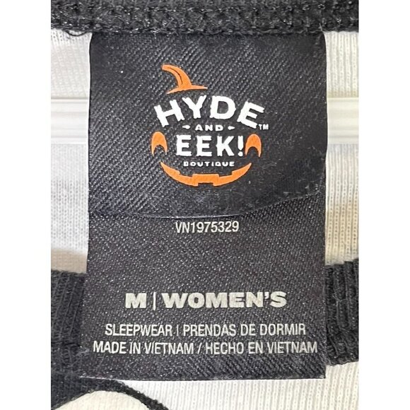 Hyde Eek Pajama Set Women M White Halloween Glow Spooky Goblins Costume Parade - Picture 2 of 11